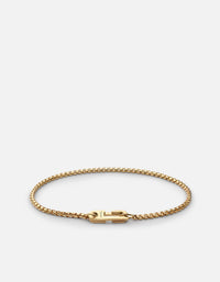 Miansai Bracelets Annex Venetian Chain Bracelet, Gold Vermeil Polished Gold / M