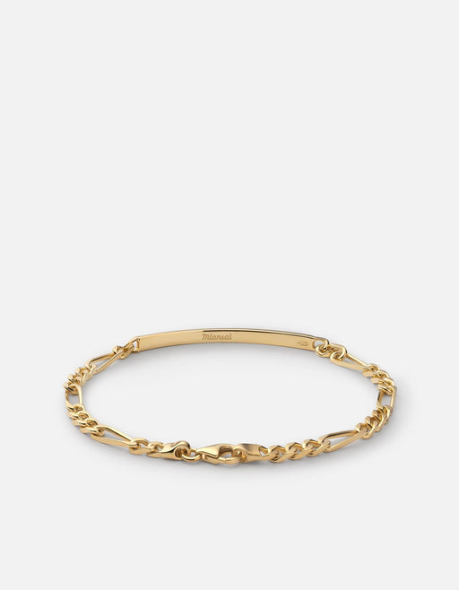 Miansai Bracelets 3mm ID Figaro Chain Bracelet, Gold Vermeil