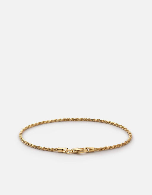 Miansai Bracelets 1.8mm Rope Chain Bracelet, Gold Vermeil