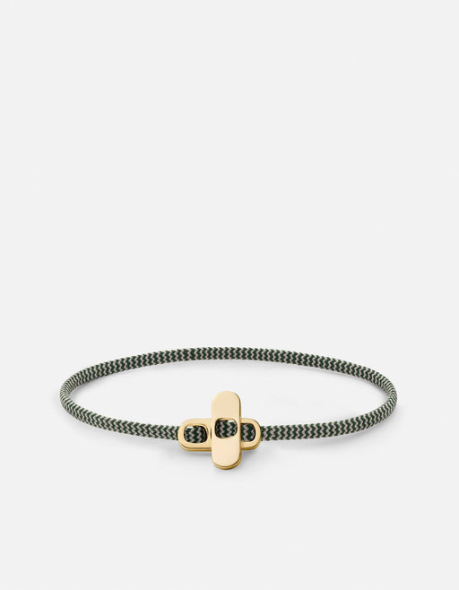 Miansai Bracelets Metric 2.5mm Rope Bracelet, Gold Vermeil Green / M / Monogram: No