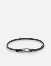 Miansai Bracelets Annex Knot Bracelet, Sterling Silver Black/Grey / O/S