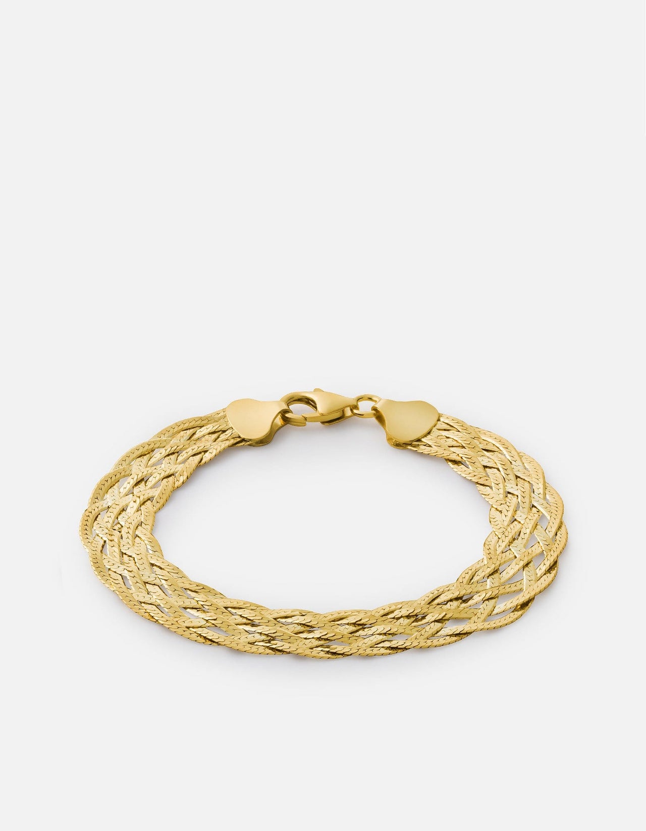 Estate 14K Yellow Gold Mesh & Rope Chain Woven Bracelet – Springer's