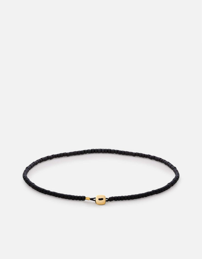 Miansai Bracelets Oran Bracelet, Gold Vermeil Black / S