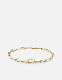 Miansai Bracelets Clip Volt Link Bracelet, Gold Vermeil Polished Gold / S