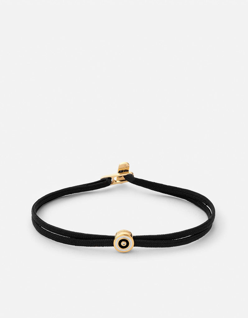 Miansai Bracelets Opus Sapphire Metric 2.5mm Rope Bracelet, Gold Vermeil Black / S