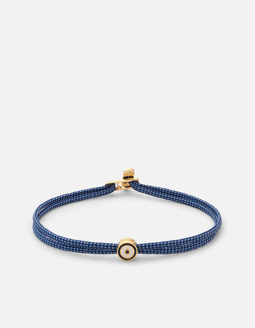 Miansai Bracelets Opus Sapphire Metric 2.5mm Rope Bracelet, Gold Vermeil Dark Blue / S