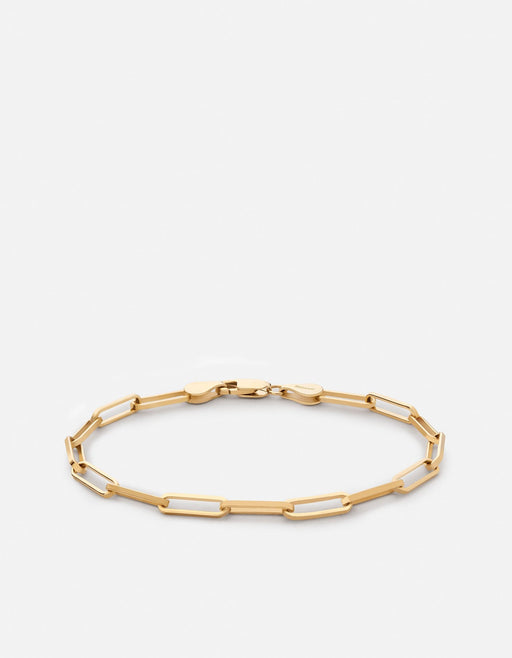 Miansai Bracelets Volt Link Bracelet, Gold Vermeil Polished Gold / S