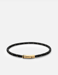 Miansai Bracelets Juno Rope Bracelet, Gold Vermeil Black/Gold / S