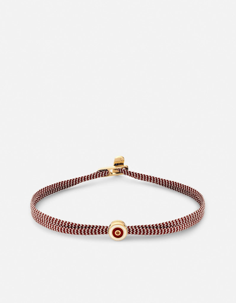 Miansai Bracelets Opus Garnet Metric 2.5mm Rope Bracelet, Gold Vermeil/Red Red / S