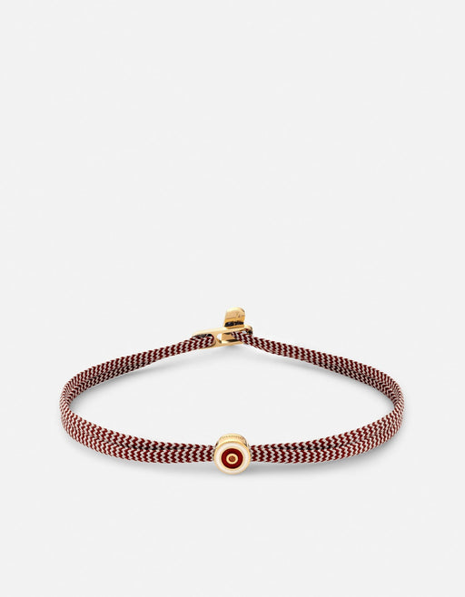 Miansai Bracelets Opus Garnet Metric 2.5mm Rope Bracelet, Gold Vermeil/Red Red / S