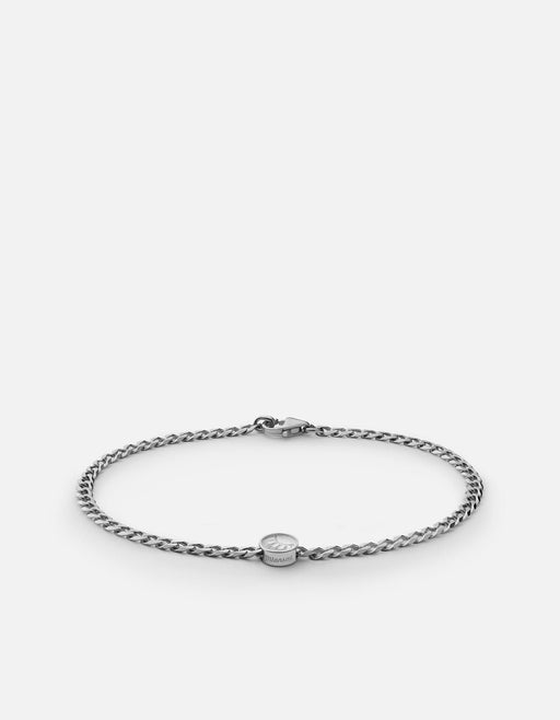 Miansai Bracelets Meridian Chain Bracelet, Sterling Silver Polished Silver / S