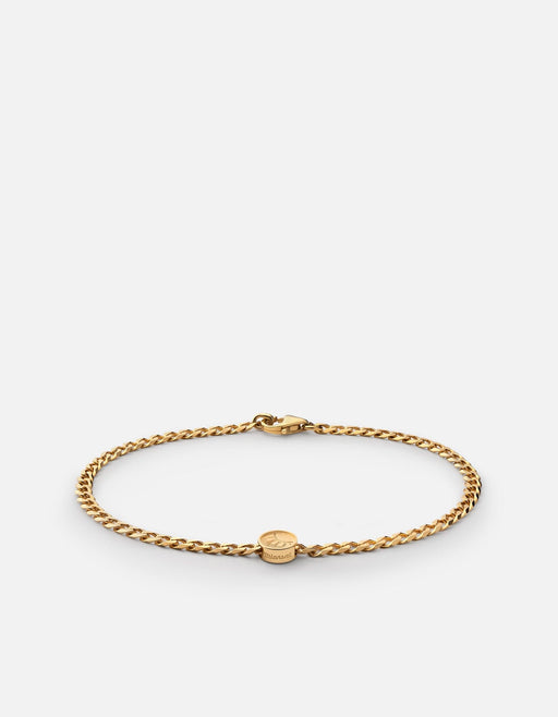 Miansai Bracelets Meridian Chain Bracelet, Gold Vermeil Polished Gold / S