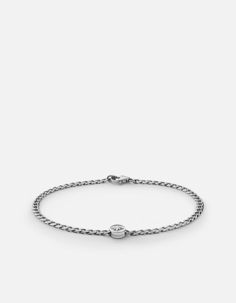 Miansai Bracelets North Star Chain Bracelet, Sterling Silver Polished Silver / S