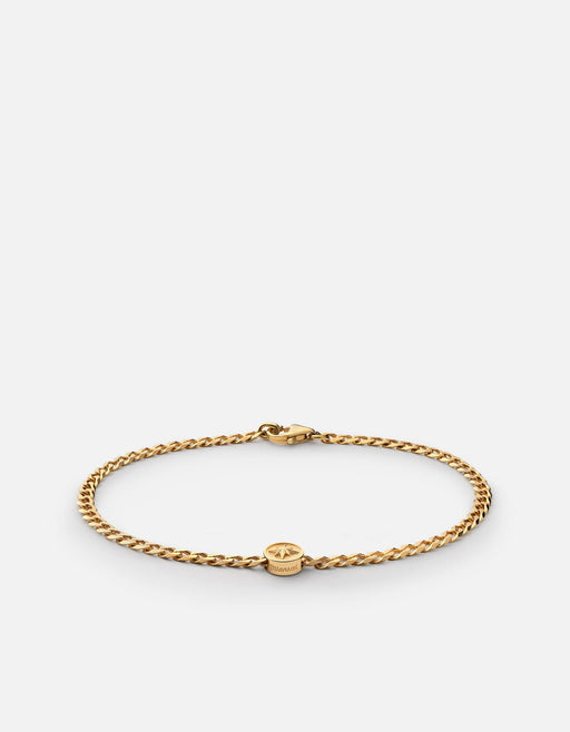 Miansai Bracelets North Star Chain Bracelet, Gold Vermeil Polished Gold / S