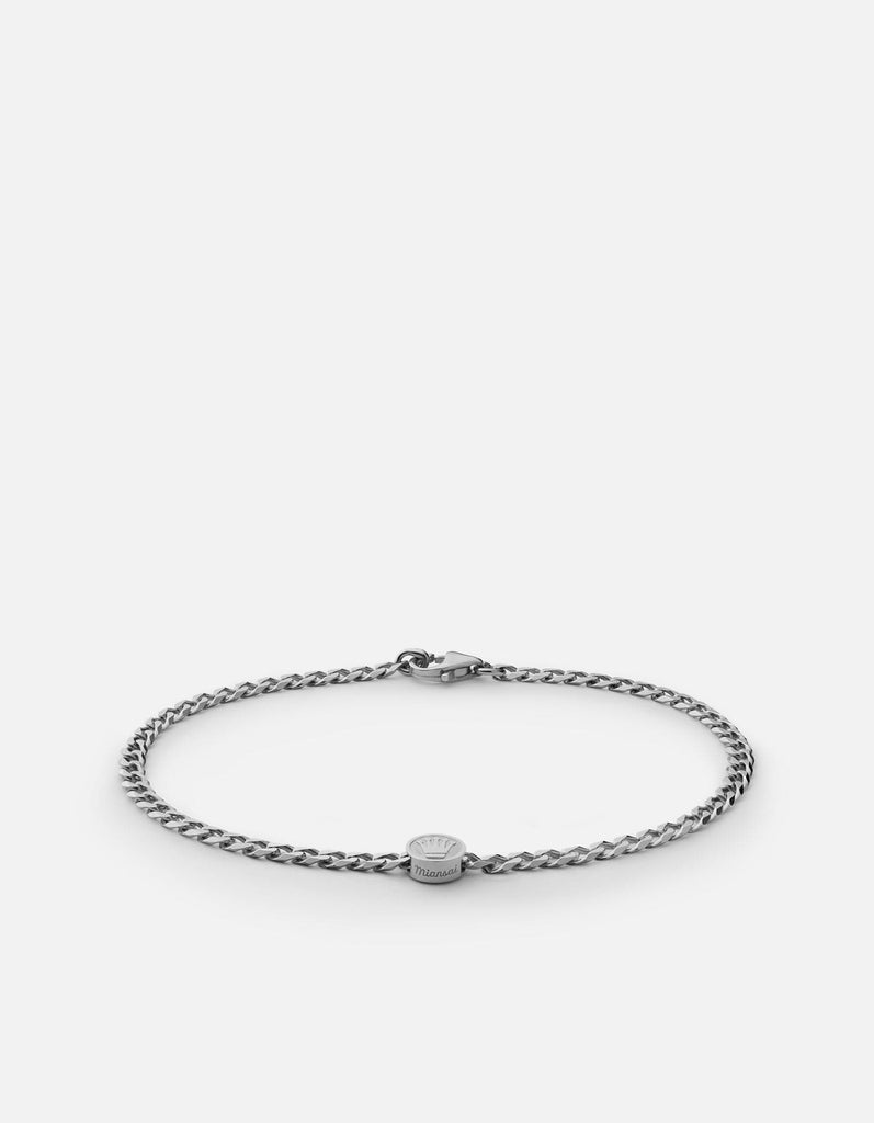 Miansai Bracelets Empire Chain Bracelet, Sterling Silver Polished Silver / S