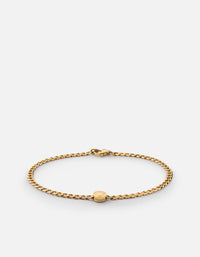 Miansai Bracelets Empire Chain Bracelet, Gold Vermeil Polished Gold / S