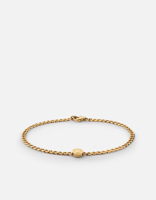 Miansai Bracelets Empire Chain Bracelet, Gold Vermeil Polished Gold / S