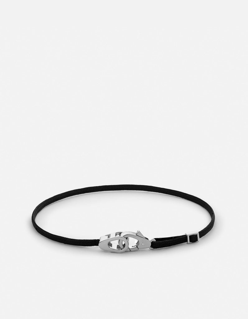 Miansai Bracelets Caden Pull Bracelet, Sterling Silver Black / O/S