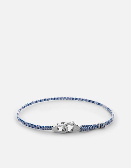 Miansai Bracelets Caden Pull Bracelet, Sterling Silver Light Blue / O/S
