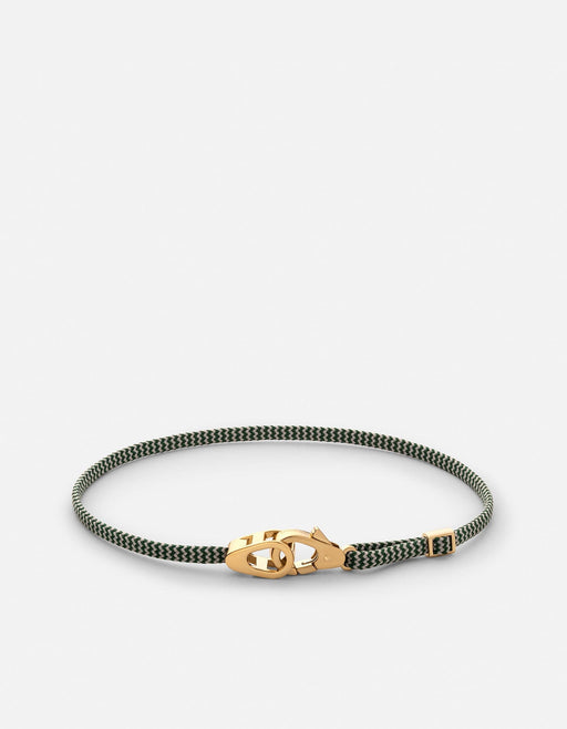 Miansai Bracelets Caden Pull Bracelet, Gold Vermeil Green / O/S