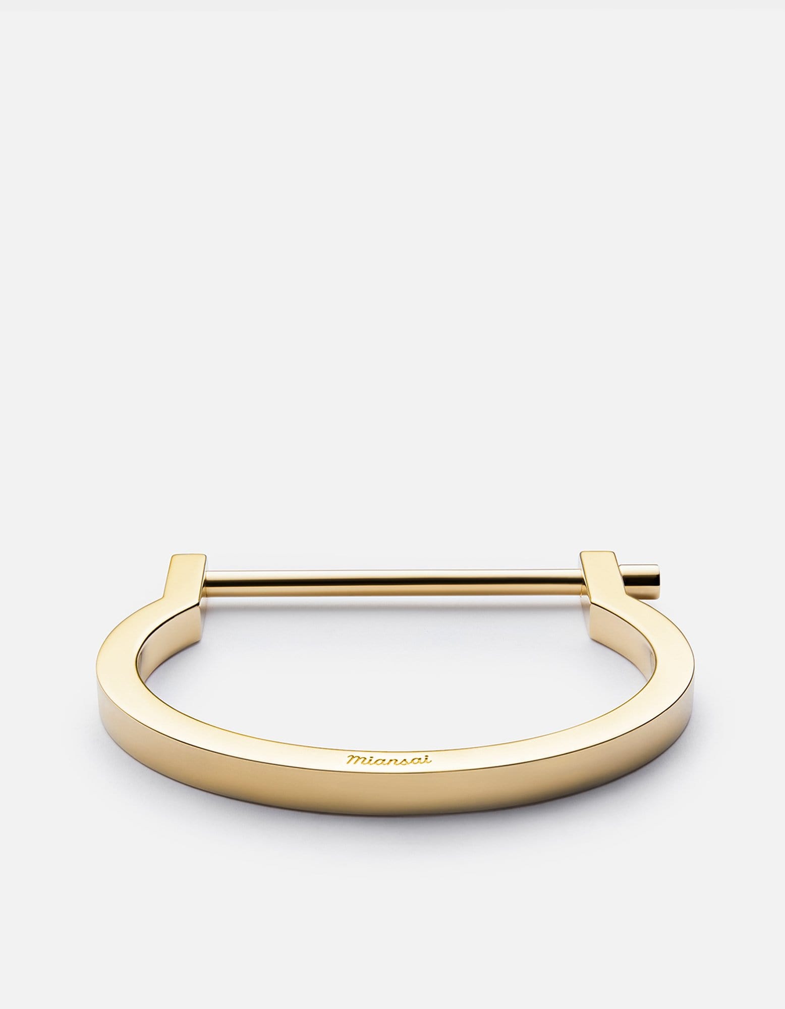 Women's Modern Screw Cuff Bracelet, Gold | Miansai