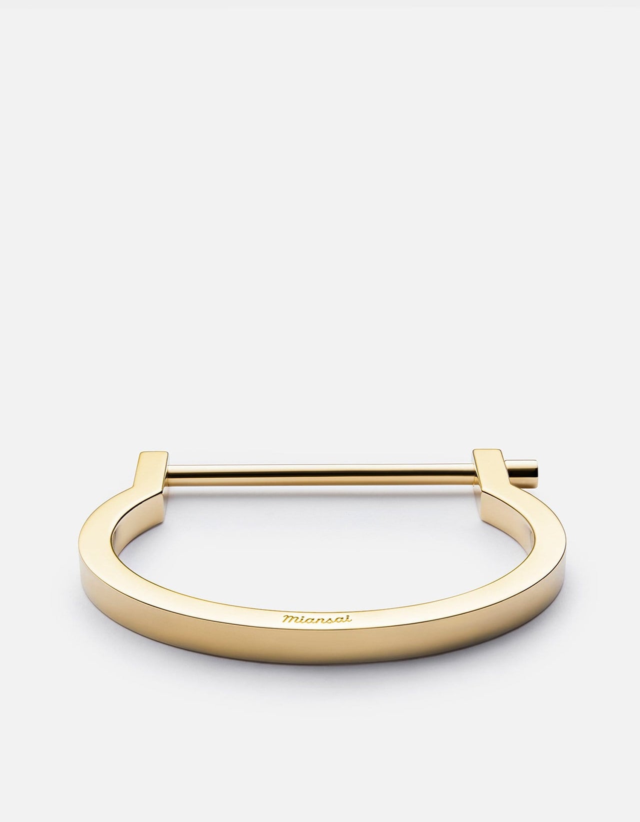 Modern Screw Cuff Bracelet, Gold | Women's Cuffs | Miansai