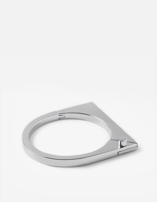 Miansai Cuffs Modern Flat Cuff, Silver Plated Polished Silver / S