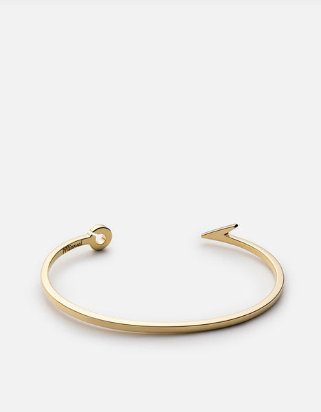 Thin Fish Hook Cuff Bracelet, Gold Vermeil | Women's Cuffs | Miansai