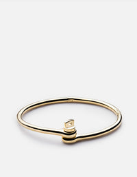 Miansai Cuffs Thin Reeve Cuff, Gold Polished Gold Plated / S