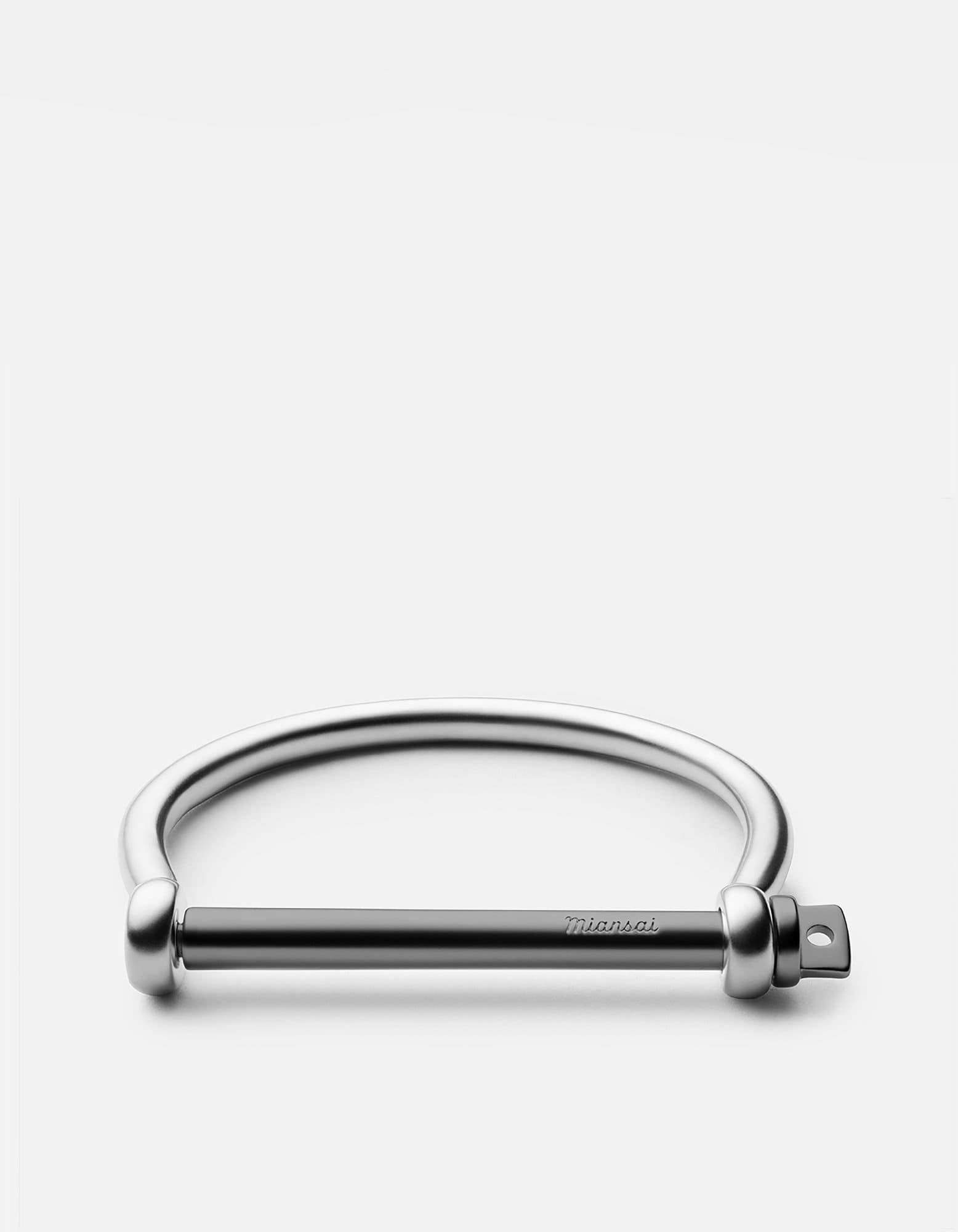 Screw Cuff, Matte Sterling Silver Men's Cuffs Miansai