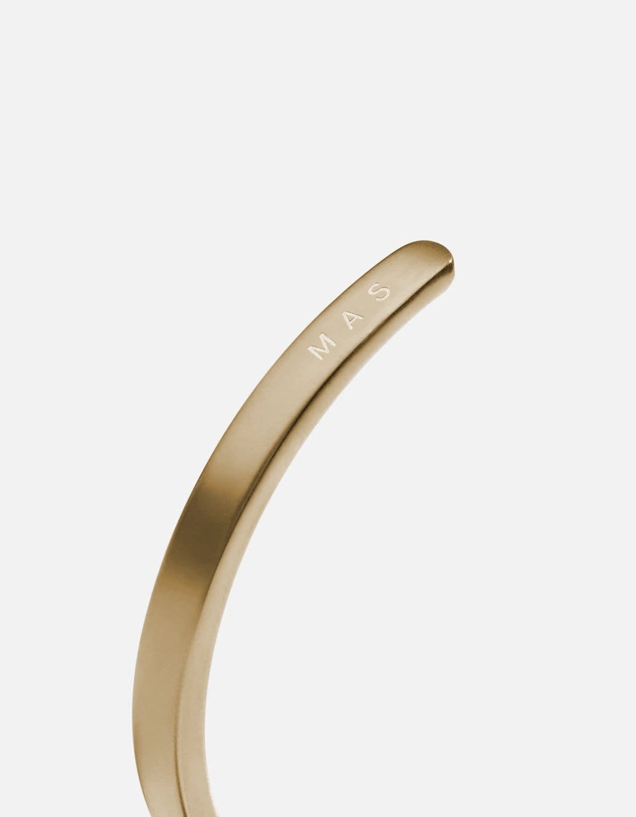 Singular Cuff Bracelet, Matte Brass Men's Cuffs Miansai