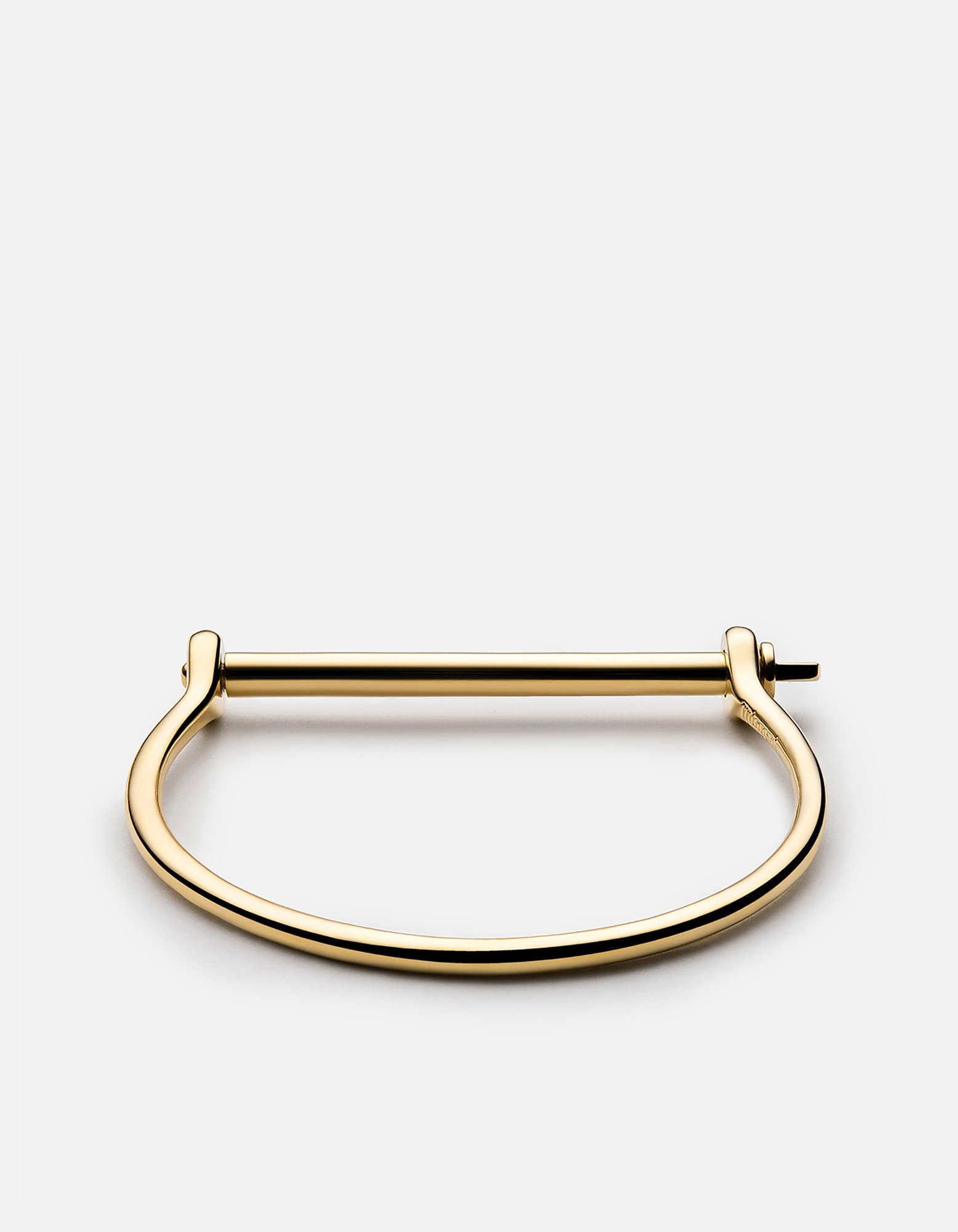 Men's Thin Screw Cuff Bracelet, Gold Vermeil | Miansai