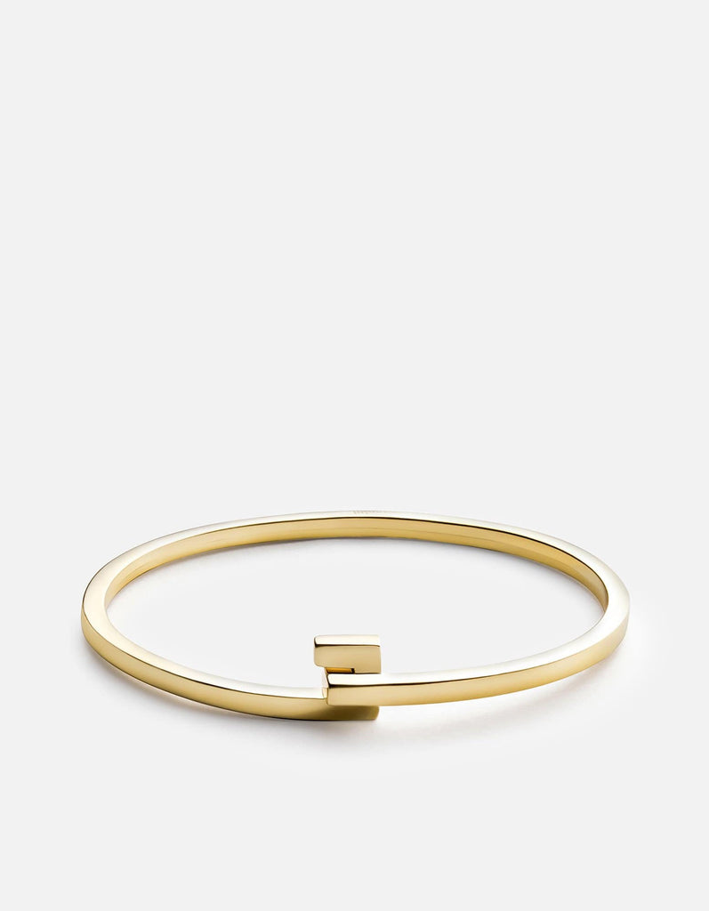 Miansai Cuffs Cubist Cuff, Gold polished gold vermeil / S / Monogram: No