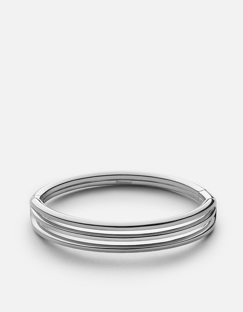 Miansai Cuffs Trade Cuff, Sterling Silver Polished Silver / S