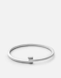 Miansai Cuffs Cubist Cuff, Matte Sterling Silver Matte Silver / M / Monogram: No