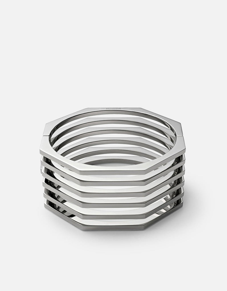 Miansai Cuffs Ponti Cuff, Silver Polished Silver / S