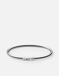 Miansai Cuffs Chamber Cuff, Sterling Silver Polished Silver / M