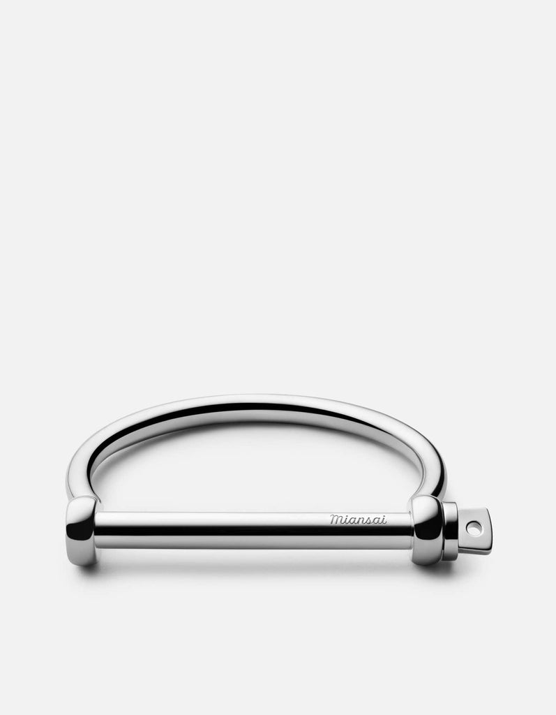 Miansai Cuffs Screw Cuff, Stainless Steel Polished Stainless Steel / S / Monogram: No