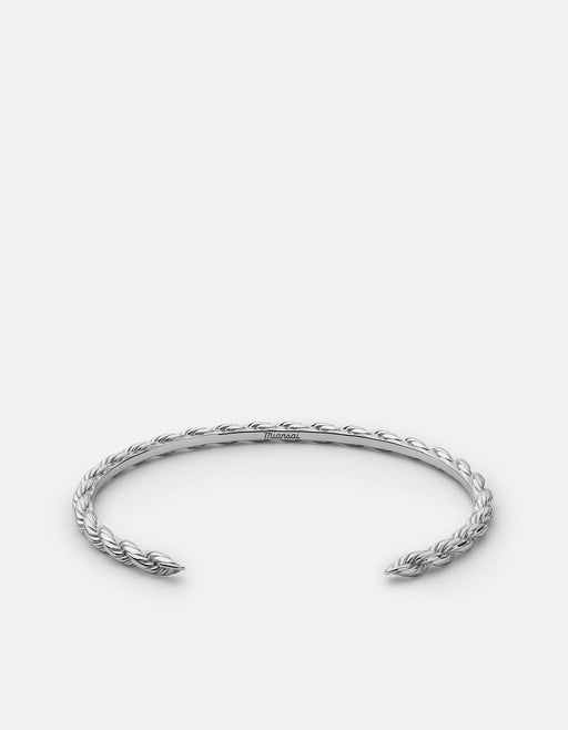 Miansai Cuffs Rope Chain Cuff, Sterling Silver Polished Silver / M