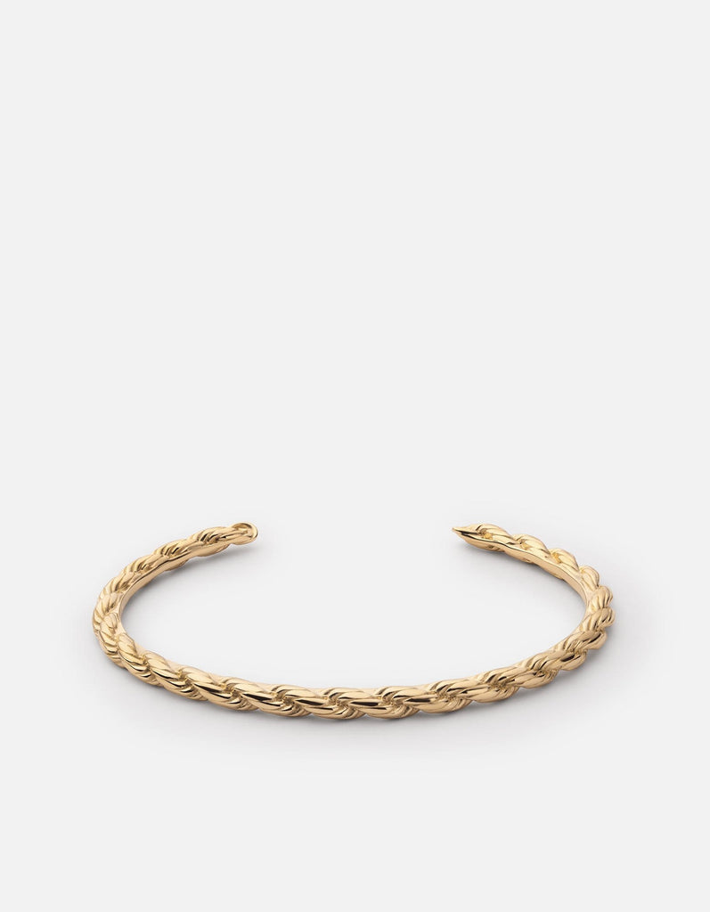 Miansai Cuffs Rope Chain Cuff, Gold Vermeil Polished Gold / M