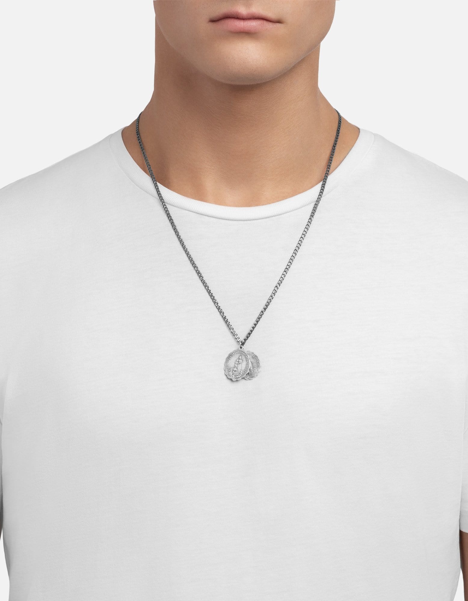 Saints Necklace, Sterling Silver, Matte | Men's Necklaces | Miansai