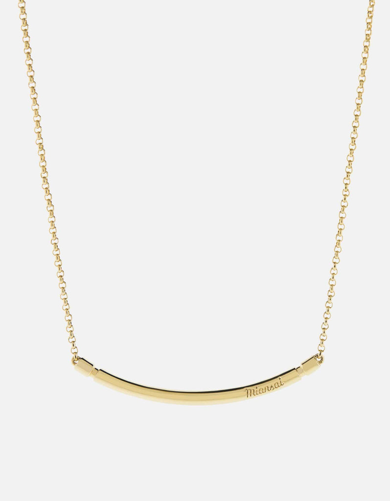Miansai Necklaces Channel Necklace, Gold Vermeil Polished Gold / O/S