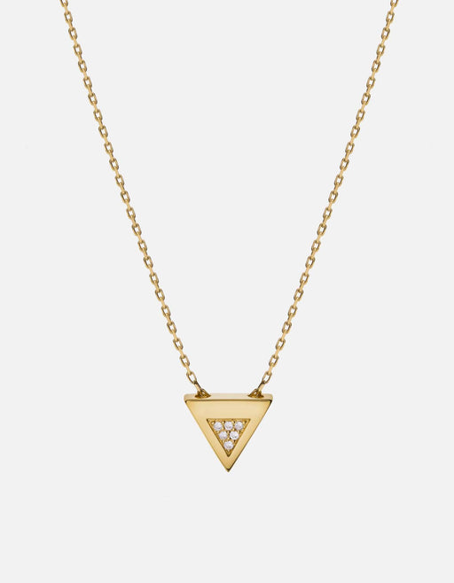 Miansai Necklaces Faction Necklace, Gold Vermeil/Sapphire Polished Gold/Sapphire / 16 in.