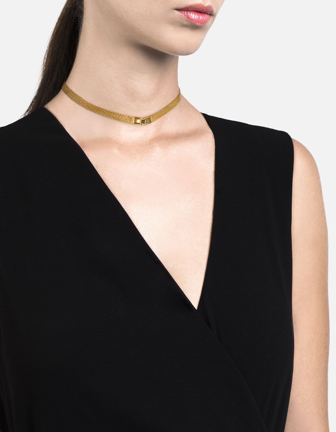 Mesh Chain Choker, Gold Vermeil Women's Necklaces Miansai