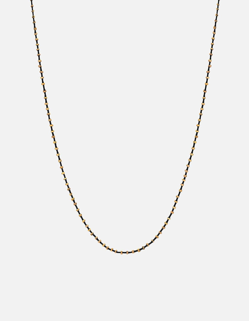 Miansai Necklaces Ita Necklace, Gold Vermeil Black / 24 in.