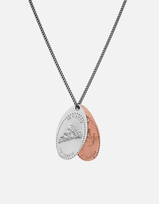 Miansai Necklaces Silver Penny Chain Necklace, In Carbs We Trust Silver/Copper / 24 in.