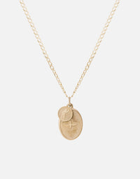 Miansai Necklaces Dove Necklace, 14k Gold 14k matte gold / 24 in. / Monogram: No