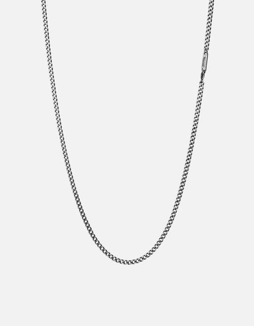 Miansai Necklaces 3mm Cuban Chain Necklace, Sterling Silver