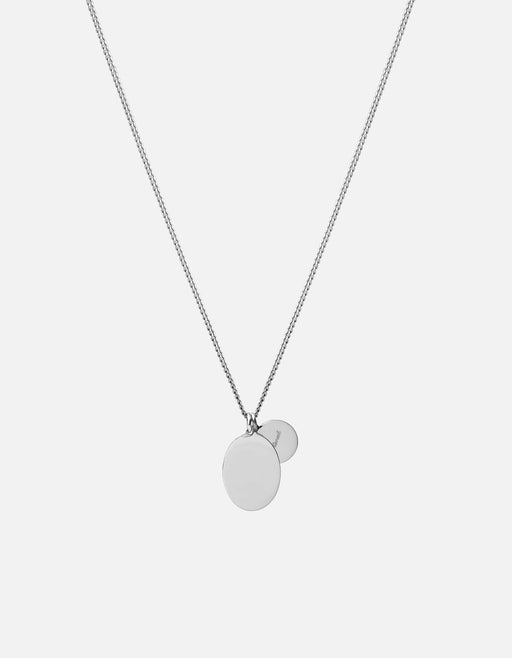 Miansai Necklaces Mini Dove Pendant Necklace, Silver/Blue
