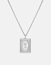 Miansai Necklaces Poppy Frame Necklace, Sterling Silver Polished Silver / 21 in.